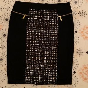 Michael Kors skirt with gold zippers
